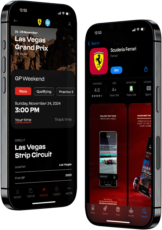 Ferrari App from iPhone